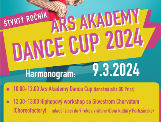 ARS AKADEMY DANCE CUP a TANEČNÝ WORKSHOP